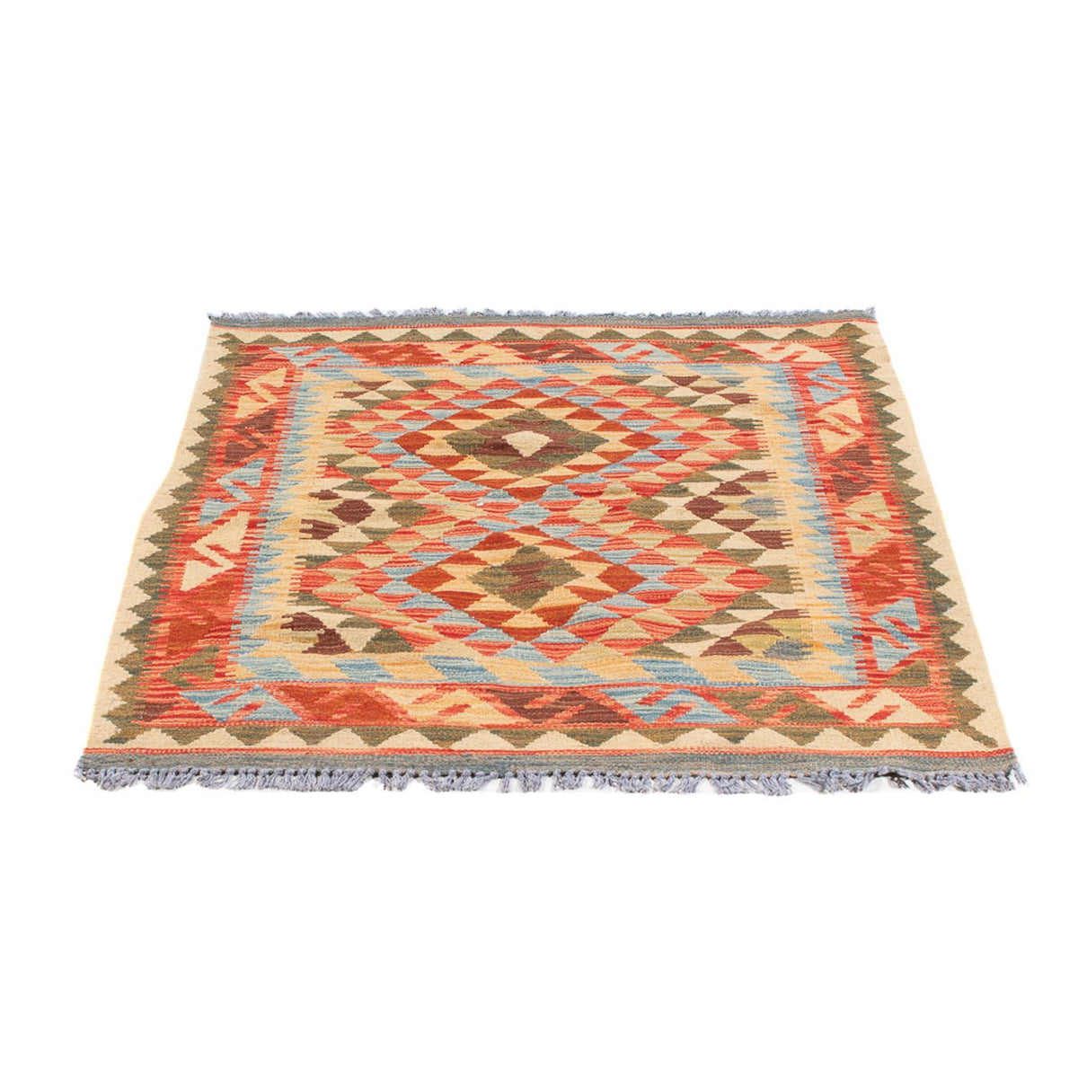 Alfombra Kelim - Splash - 114 x 87 cm - multicolor