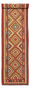 Alfombra de pasillo Alfombra Kelim - Splash - 402 x 91 cm - multicolor