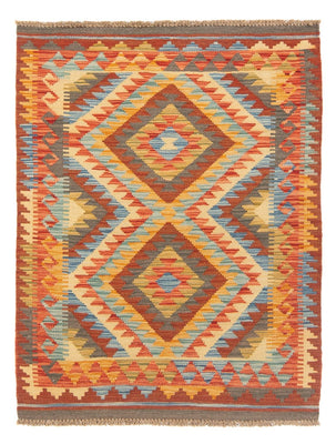 Alfombra Kelim - Splash - 119 x 86 cm - multicolor