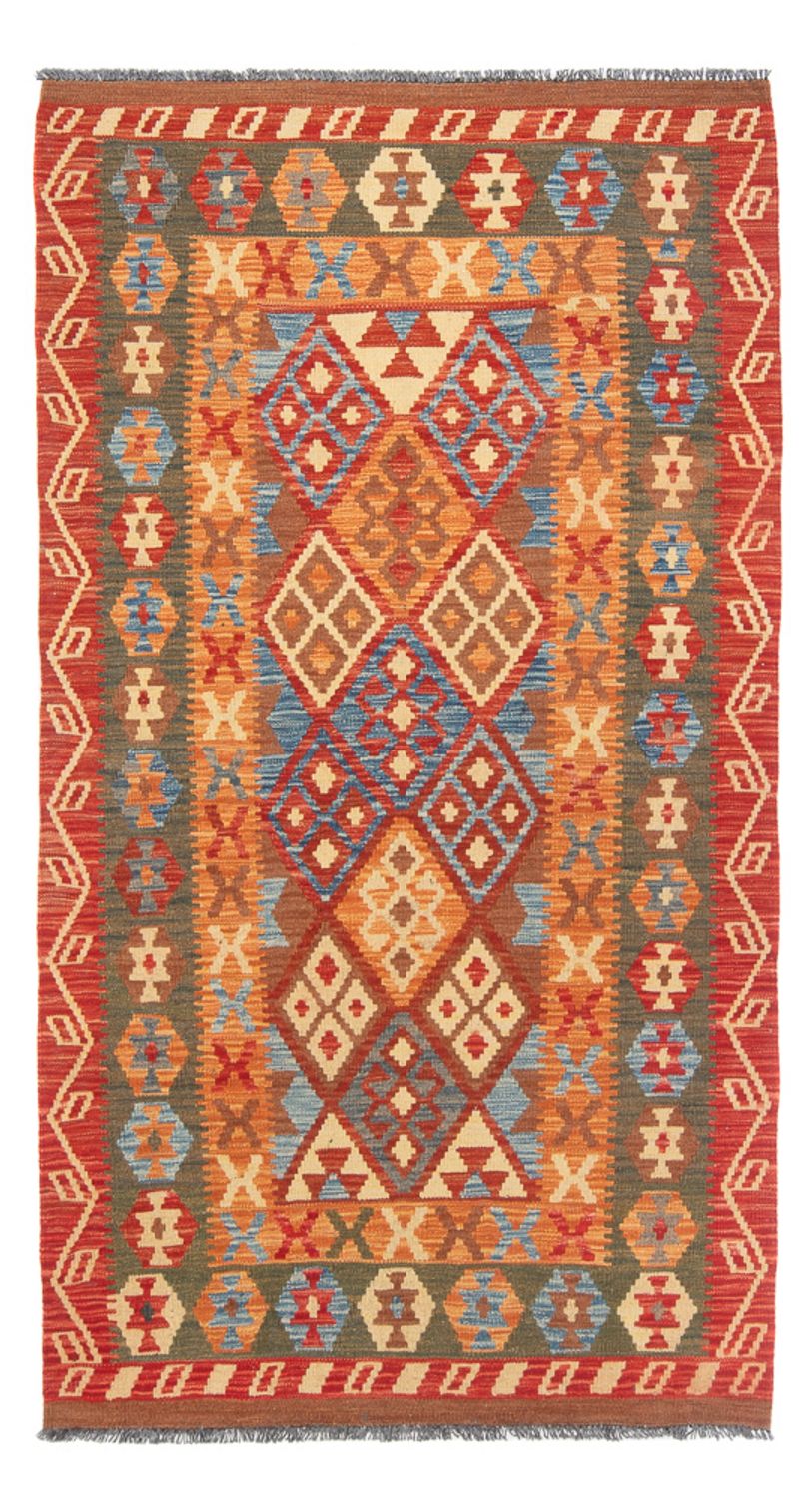 Alfombra de pasillo Alfombra Kelim - Splash - 206 x 104 cm - multicolor