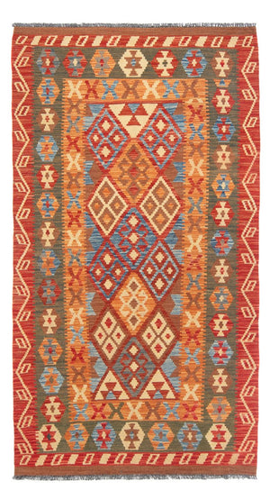 Alfombra de pasillo Alfombra Kelim - Splash - 206 x 104 cm - multicolor