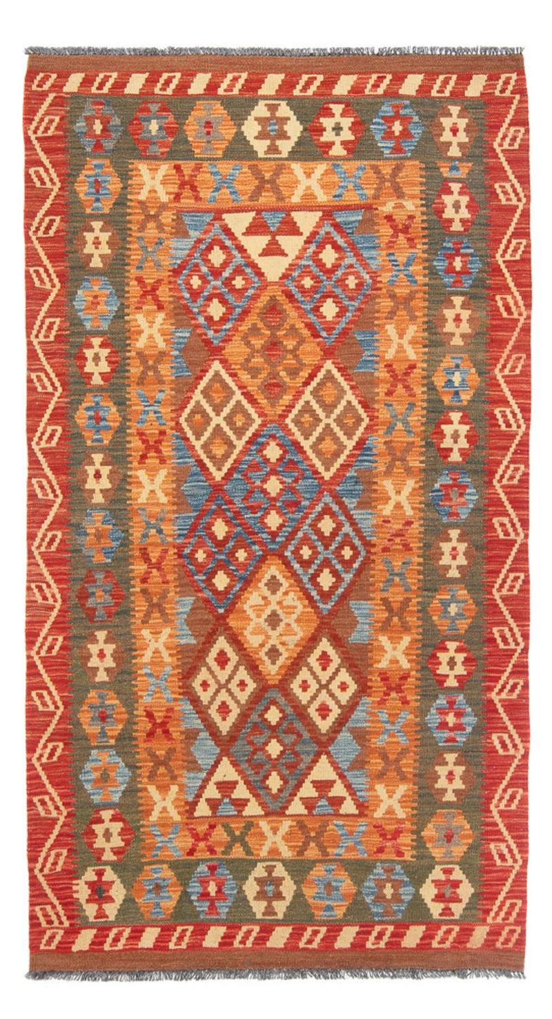 Alfombra de pasillo Alfombra Kelim - Splash - 206 x 104 cm - multicolor