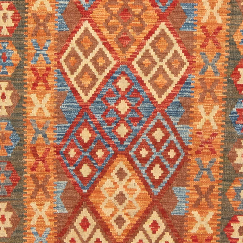 Alfombra de pasillo Alfombra Kelim - Splash - 206 x 104 cm - multicolor