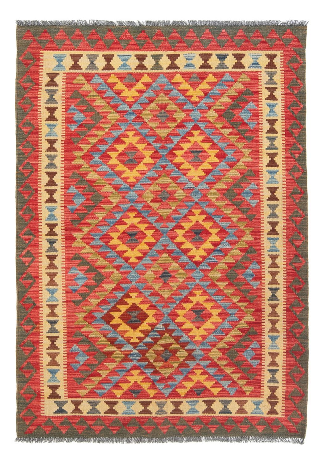 Alfombra Kelim - Splash - 152 x 112 cm - multicolor