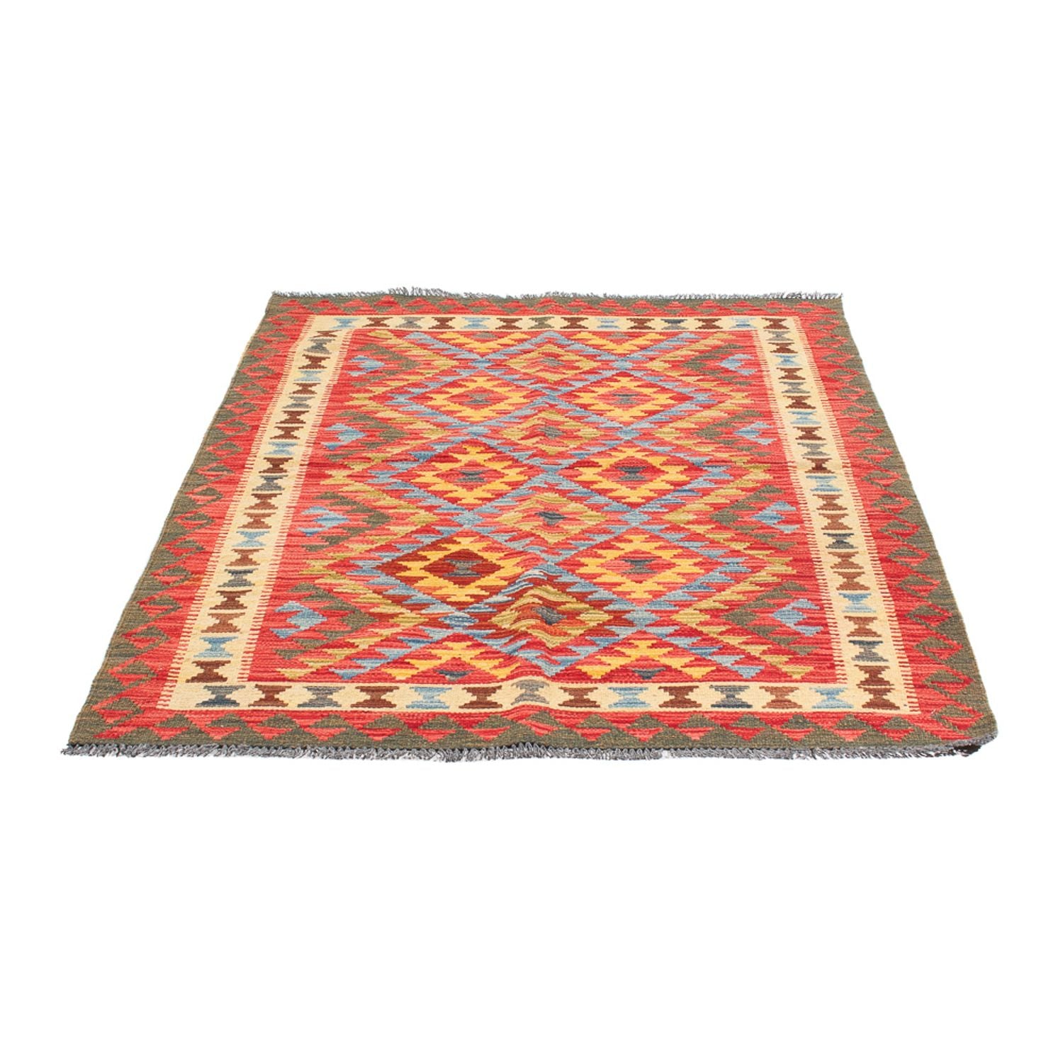 Alfombra Kelim - Splash - 152 x 112 cm - multicolor