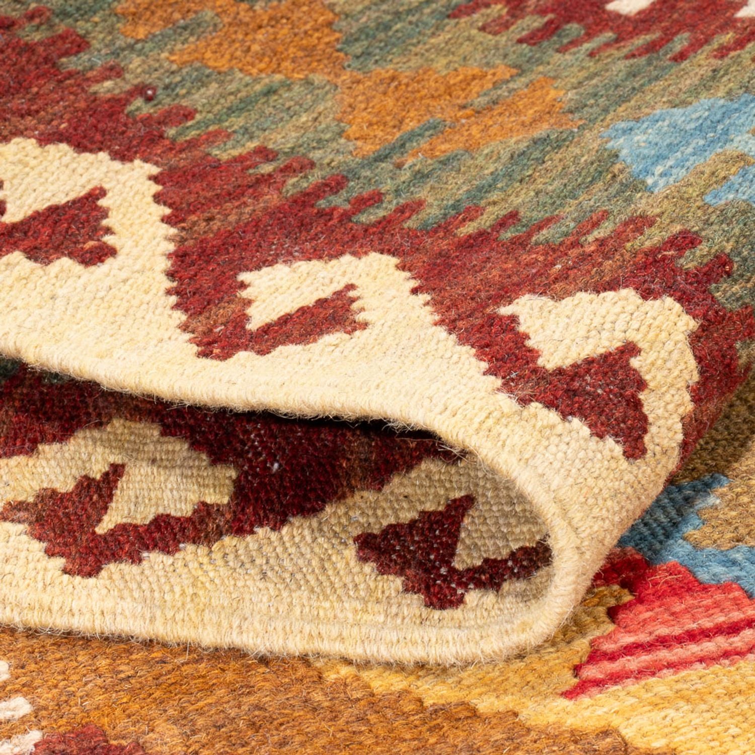 Alfombra Kelim - Splash - 151 x 103 cm - multicolor