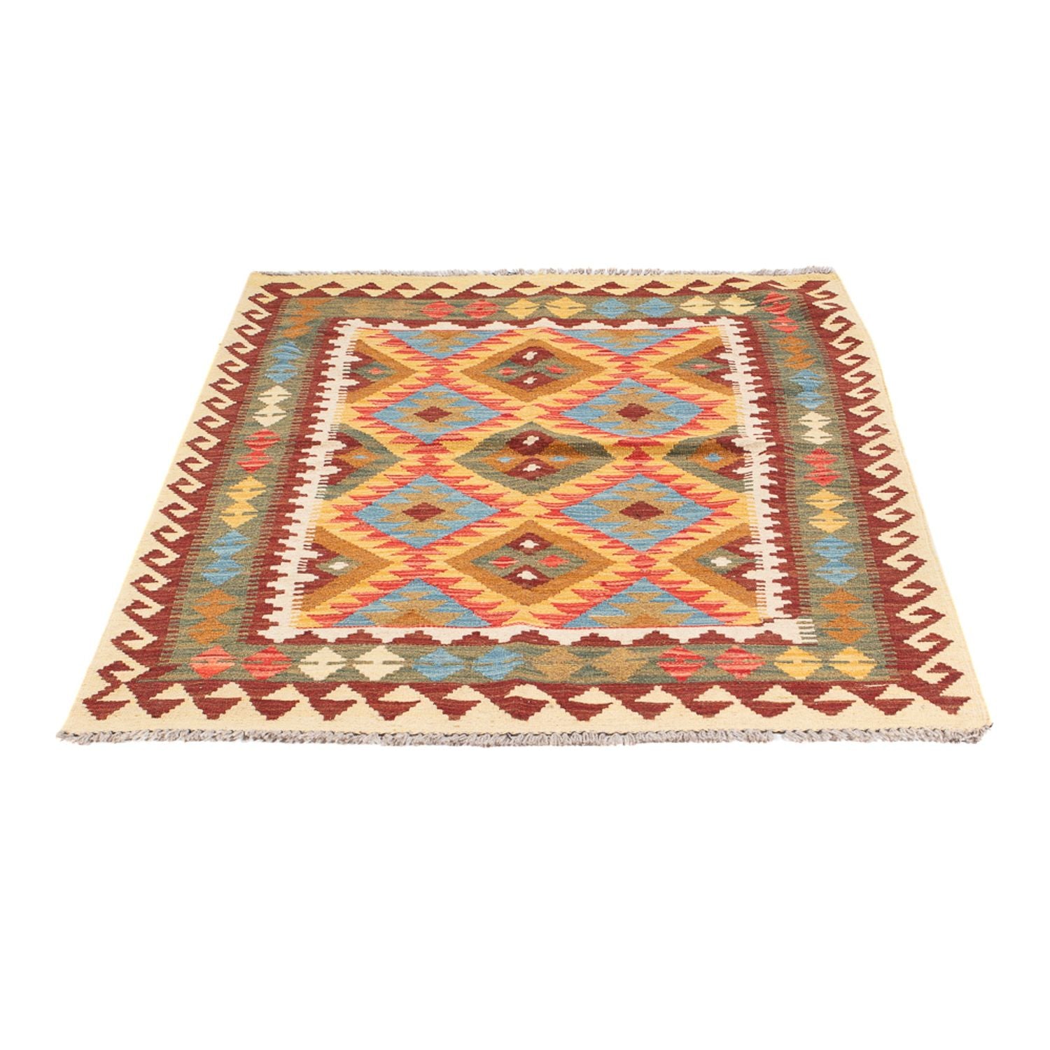 Alfombra Kelim - Splash - 151 x 103 cm - multicolor