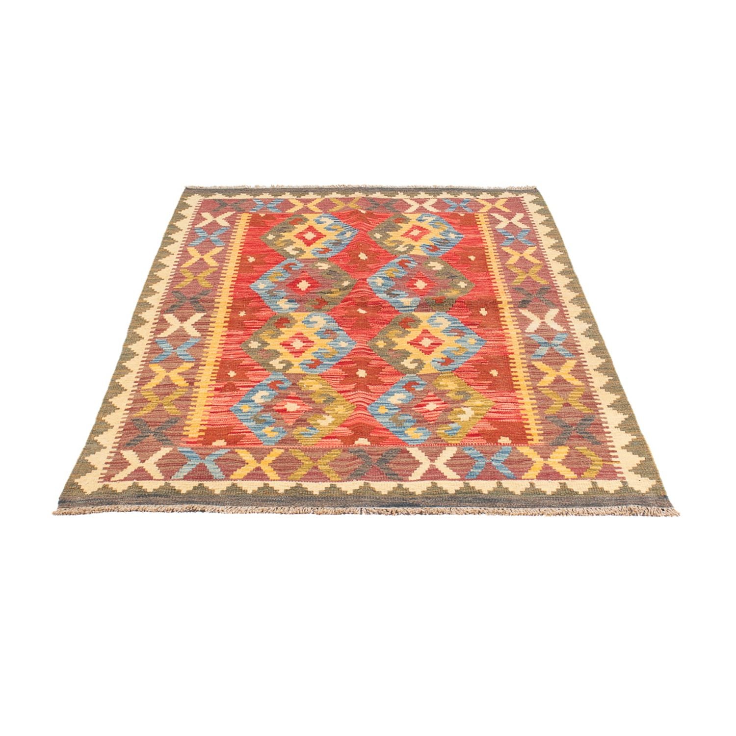 Alfombra Kelim - Splash - 152 x 100 cm - multicolor