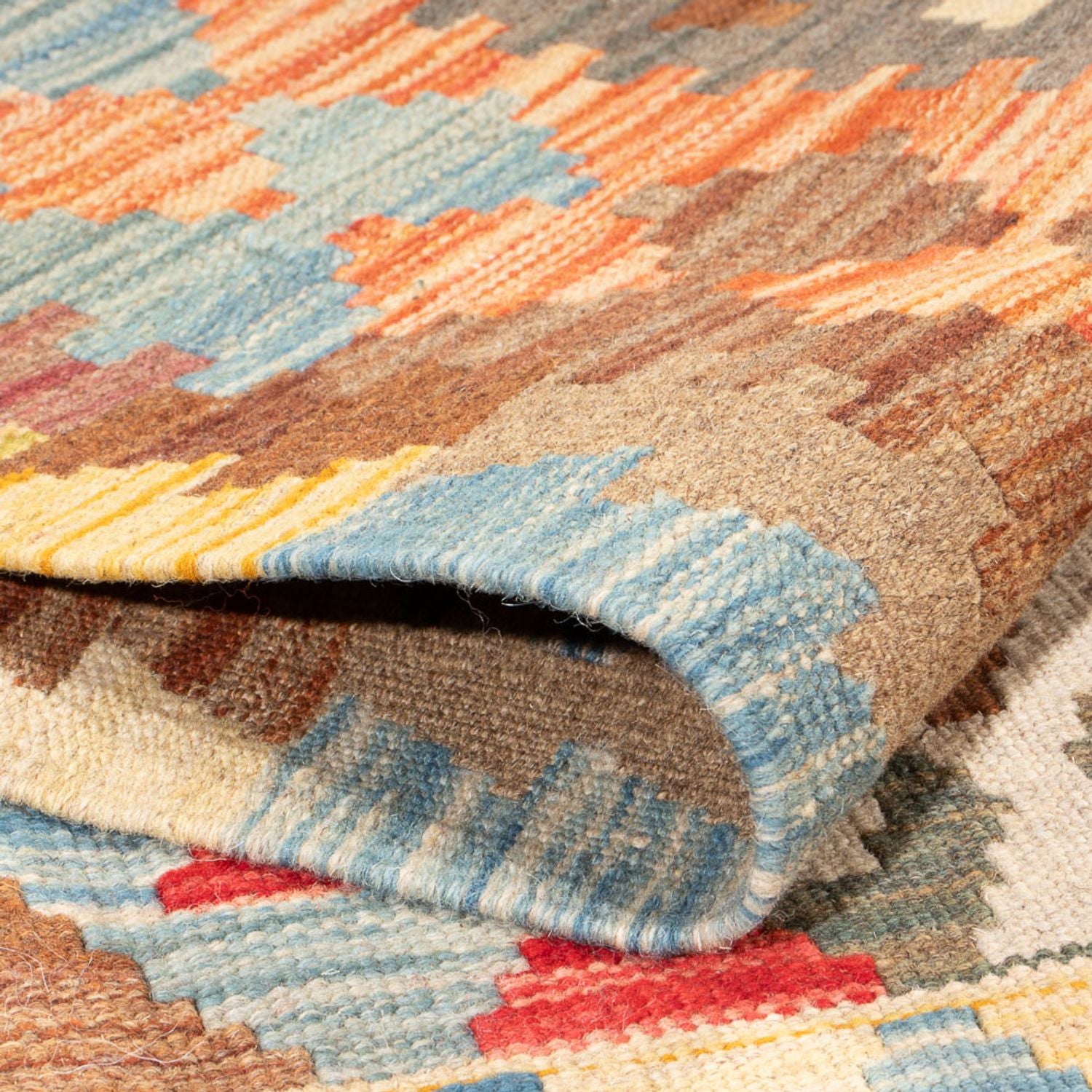 Alfombra Kelim - Splash - 176 x 127 cm - multicolor