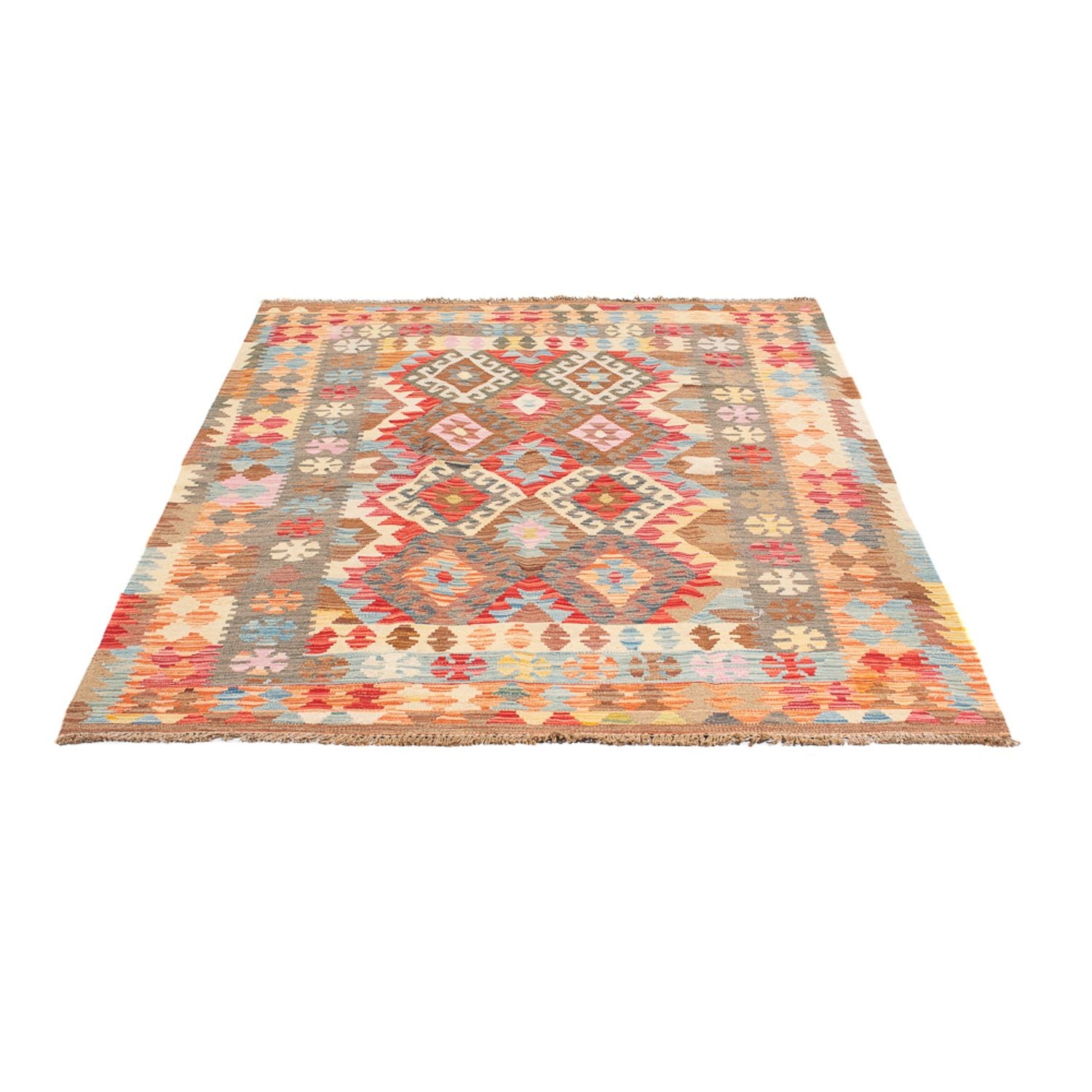 Alfombra Kelim - Splash - 176 x 127 cm - multicolor
