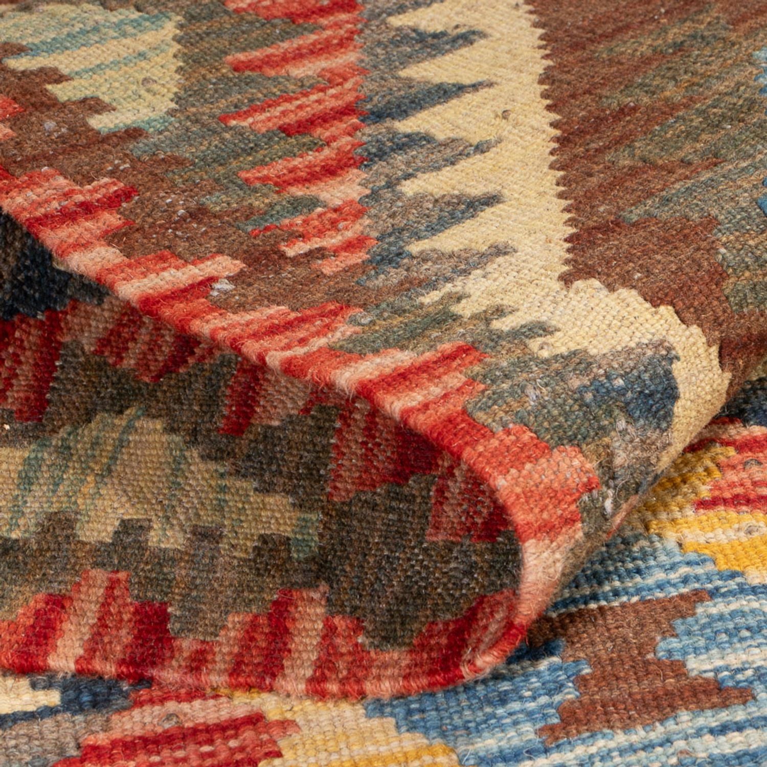 Alfombra Kelim - Splash - 169 x 96 cm - multicolor