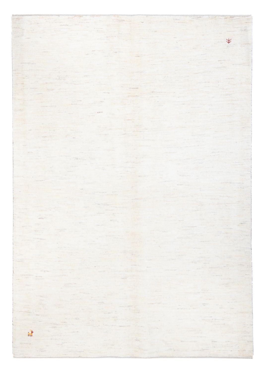 Alfombra Gabbeh - Persa - 236 x 166 cm - blanco
