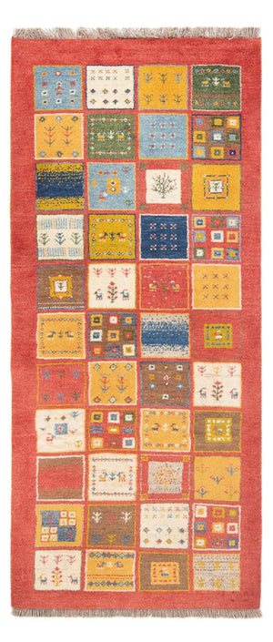 Alfombra de pasillo Alfombra Gabbeh - Persa - 197 x 88 cm - multicolor