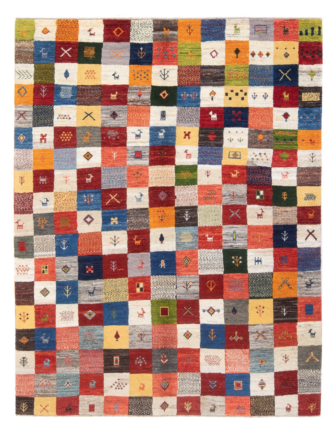 Alfombra Gabbeh - Persa - 201 x 157 cm - multicolor