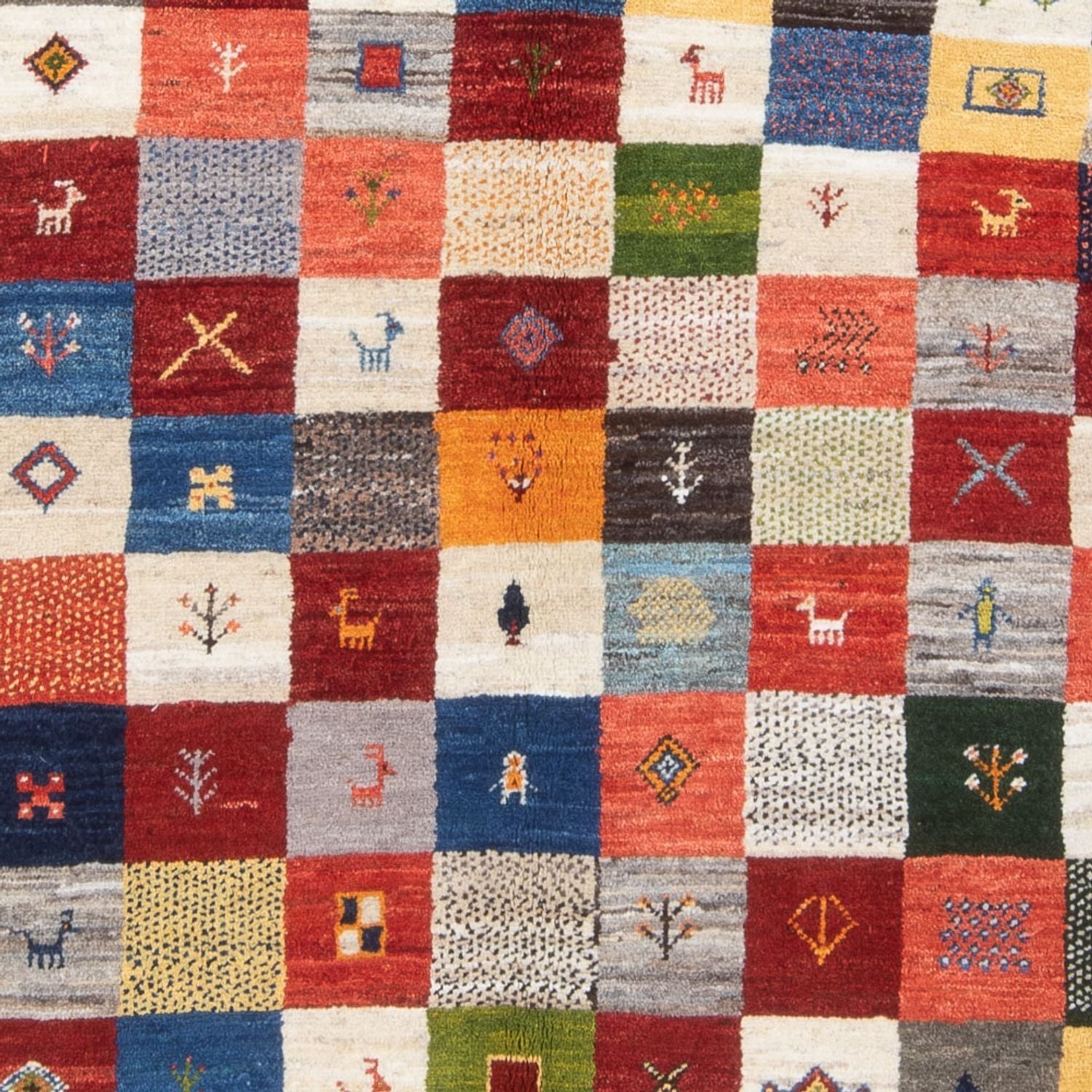 Alfombra Gabbeh - Persa - 201 x 157 cm - multicolor