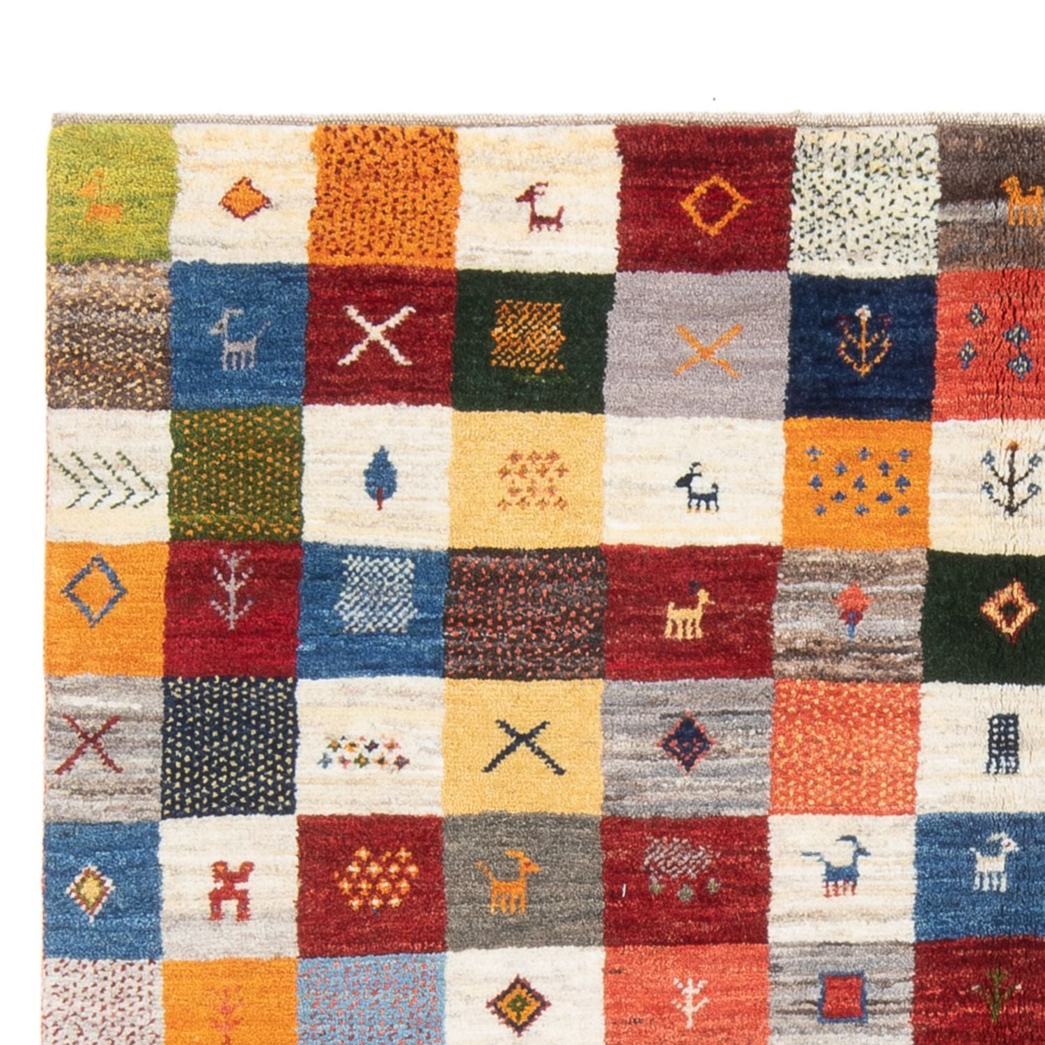 Alfombra Gabbeh - Persa - 201 x 157 cm - multicolor