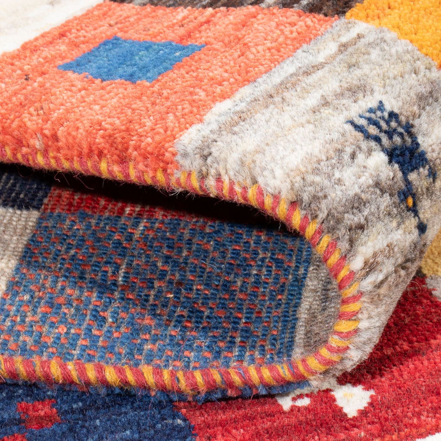 Alfombra Gabbeh - Persa - 201 x 157 cm - multicolor