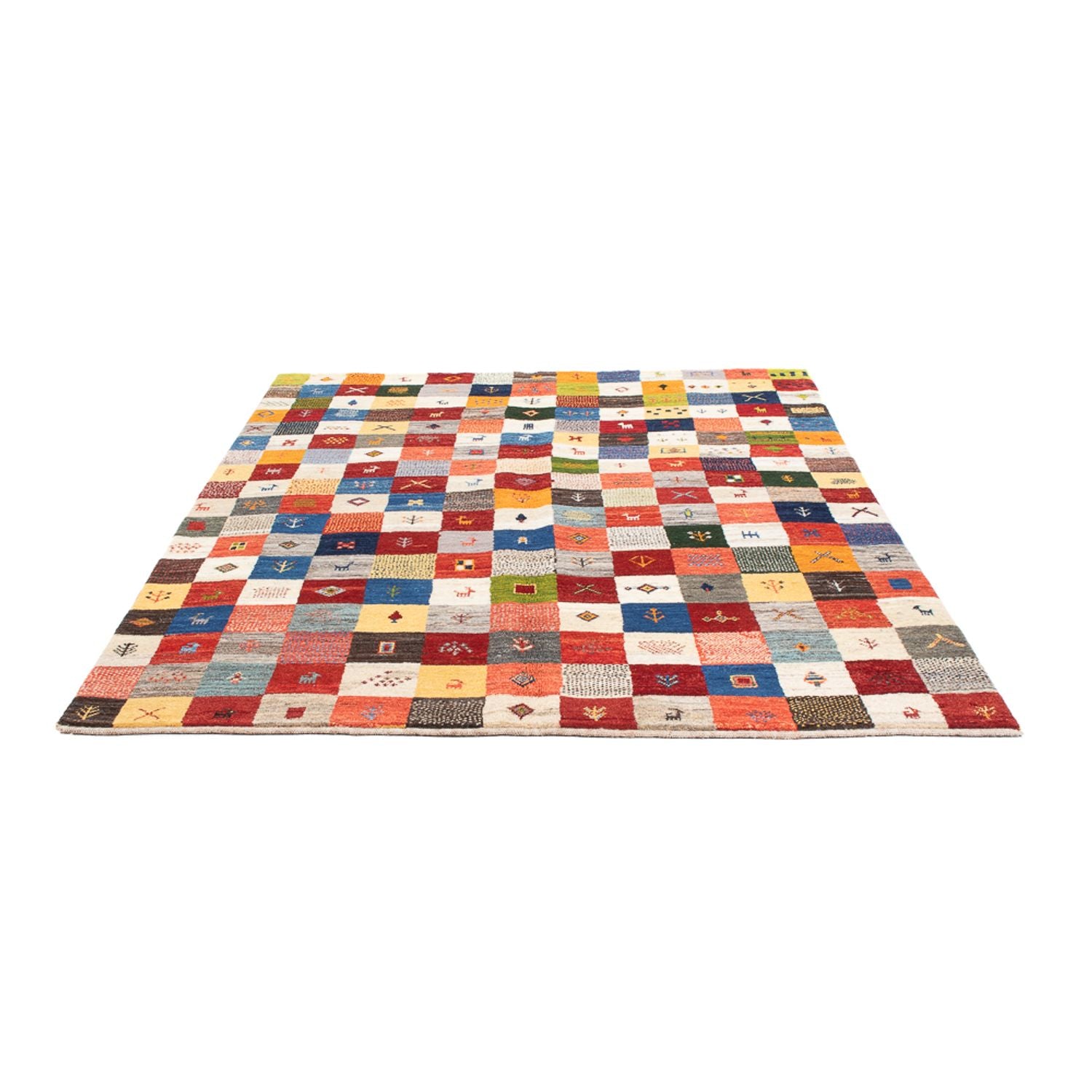 Alfombra Gabbeh - Persa - 201 x 157 cm - multicolor