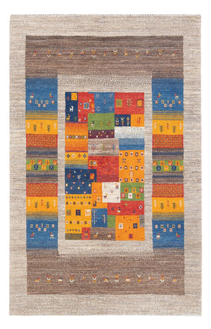 Alfombra Gabbeh - Loribaft Persa - 184 x 124 cm - multicolor