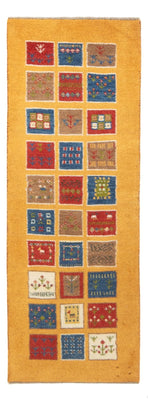 Alfombra de pasillo Alfombra Gabbeh - Persa - 148 x 54 cm - multicolor