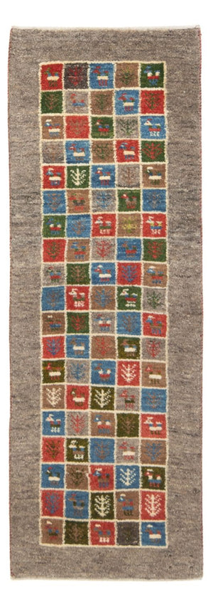Alfombra de pasillo Alfombra Gabbeh - Persa - 150 x 51 cm - multicolor