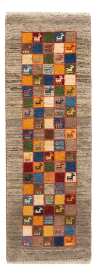 Alfombra de pasillo Alfombra Gabbeh - Persa - 145 x 46 cm - multicolor