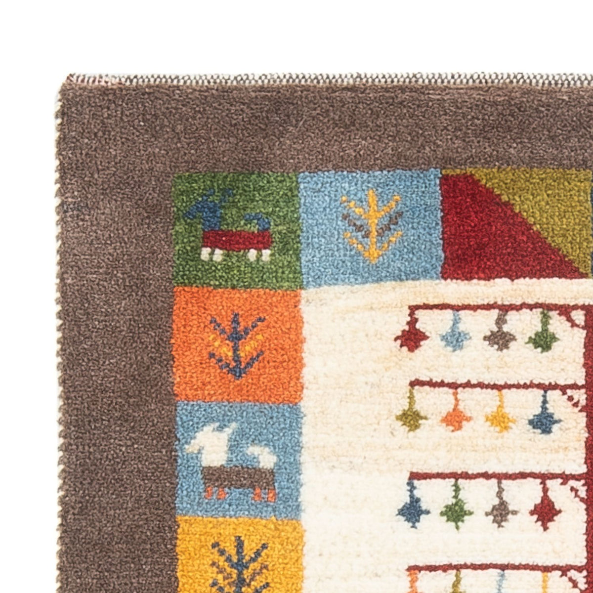 Gabbeh persa Alfombra 63x90cm - Perserteppich Wollteppich