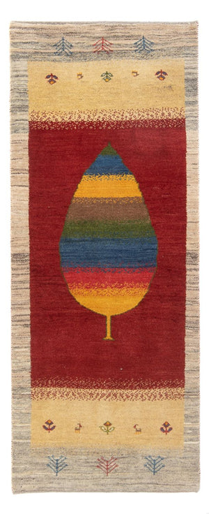Alfombra de pasillo Alfombra Gabbeh - Persa - 190 x 77 cm - multicolor