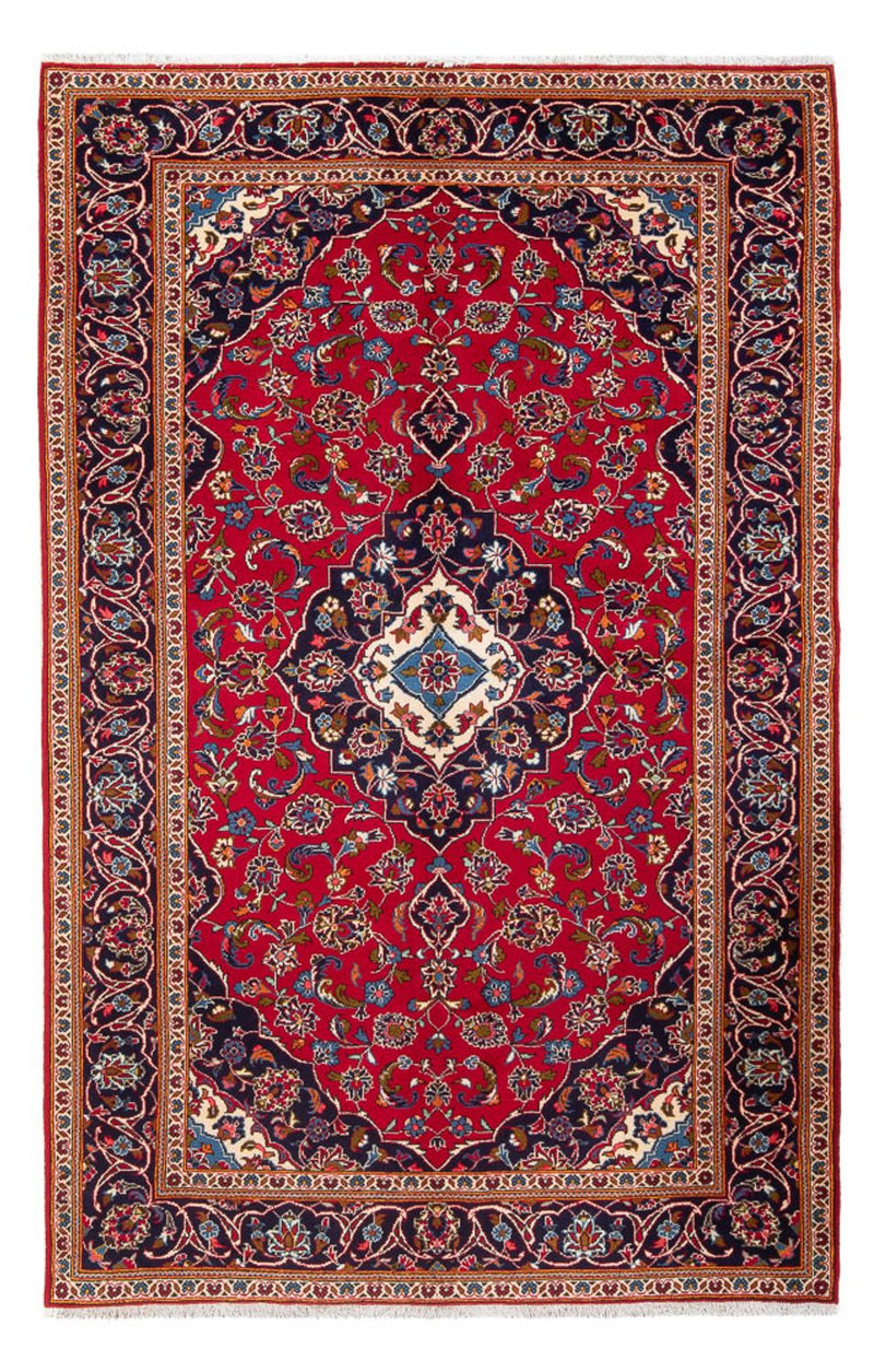 Alfombra persa - Keshan - 250 x 152 cm - rojo