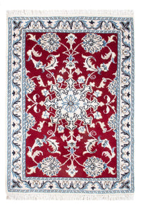 Alfombra persa - Nain - 90 x 60 cm - rojo