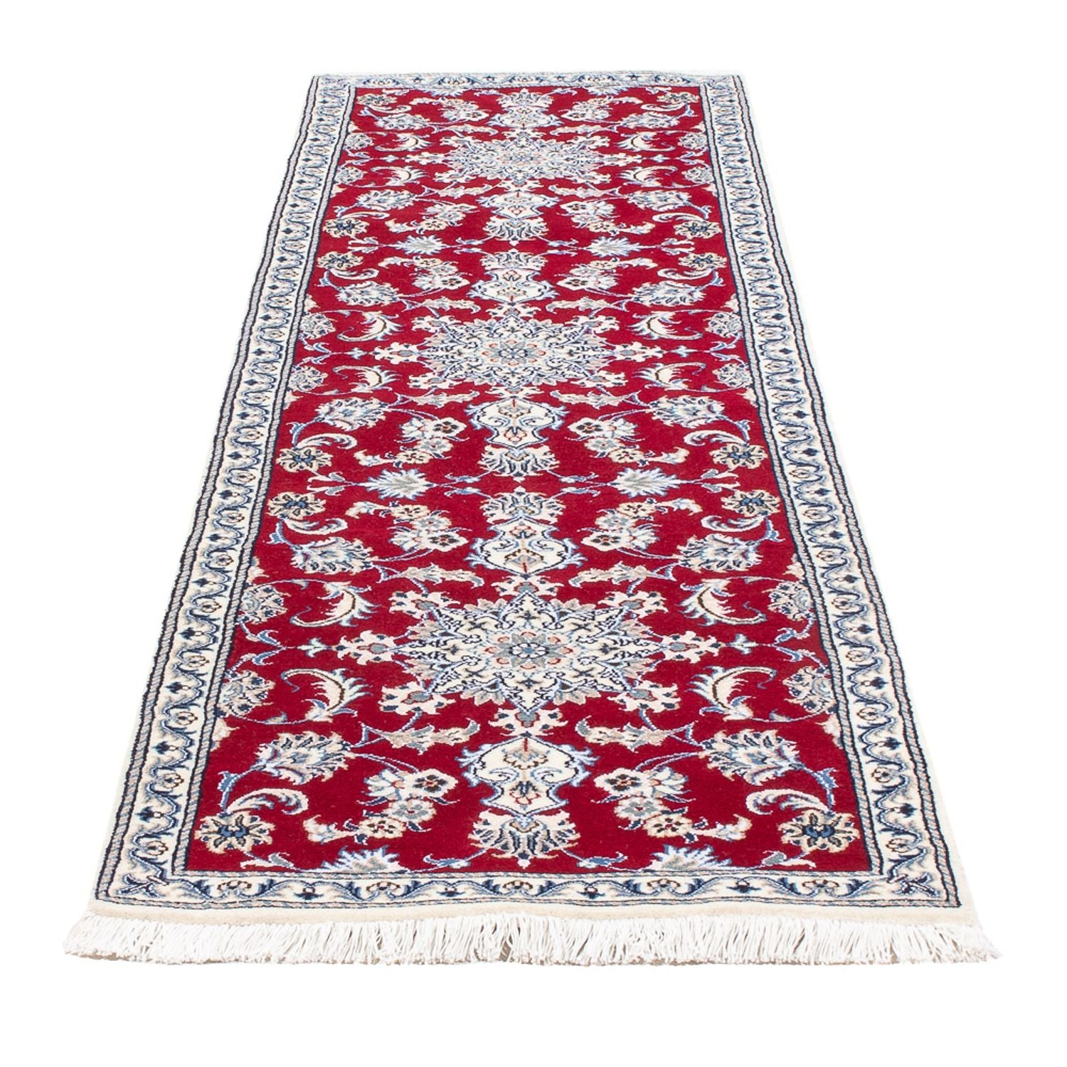 Alfombra de pasillo Alfombra persa - Nain - 294 x 79 cm - rojo
