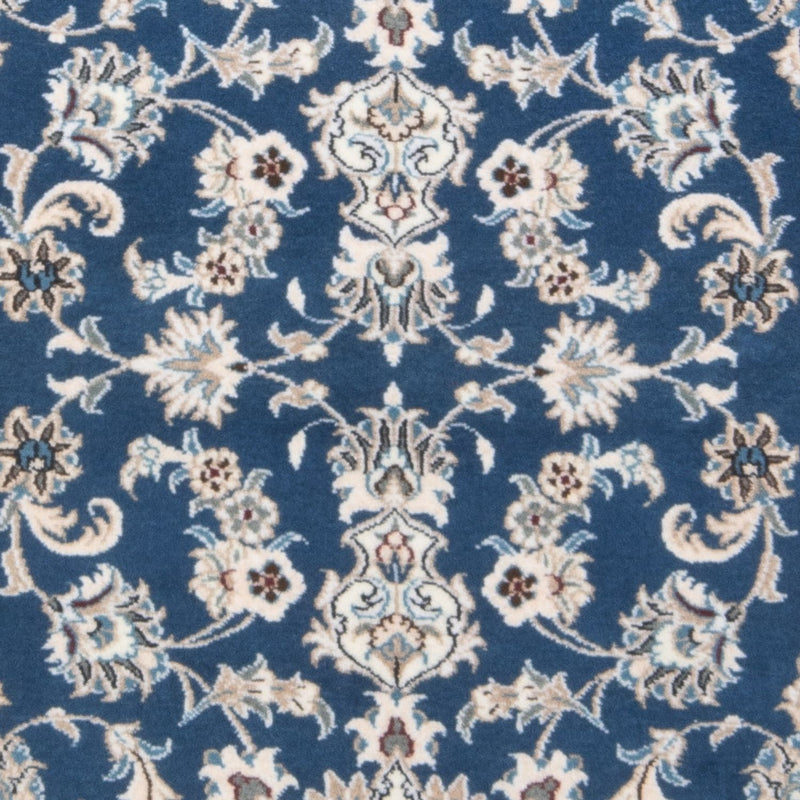 Alfombra de pasillo Alfombra persa - Nain - 198 x 78 cm - azul marino