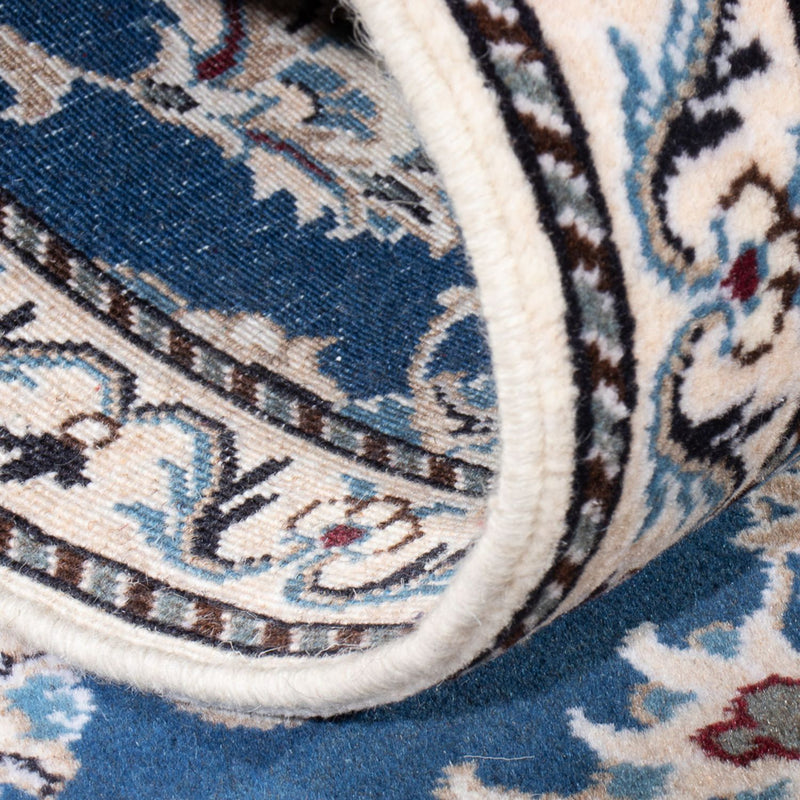 Alfombra de pasillo Alfombra persa - Nain - 198 x 78 cm - azul marino