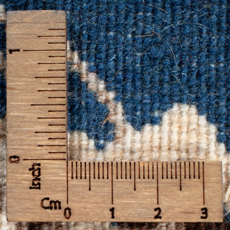 Alfombra de pasillo Alfombra persa - Nain - 198 x 79 cm - azul marino