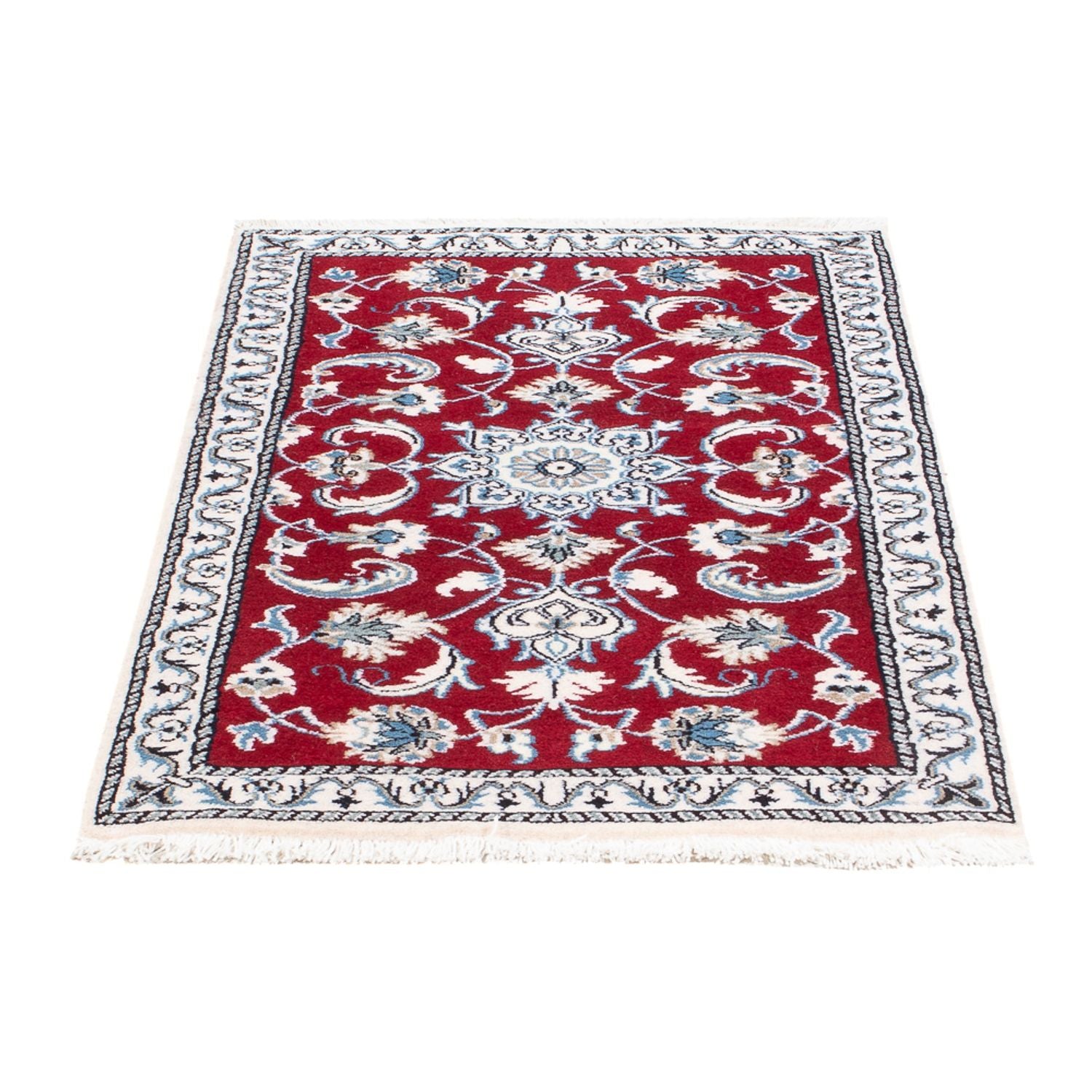 Alfombra persa - Nain - 137 x 72 cm - rojo