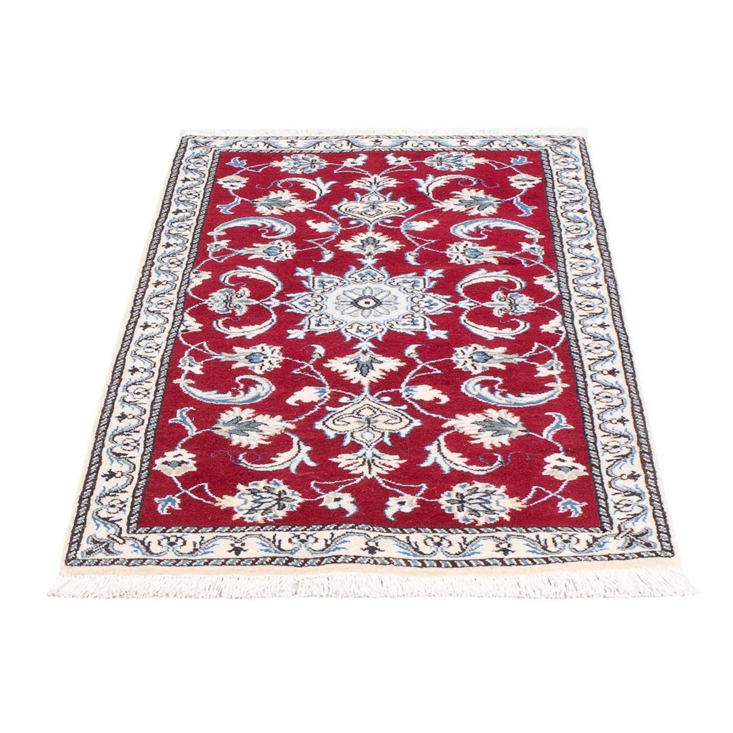 Alfombra persa - Nain - 136 x 69 cm - rojo