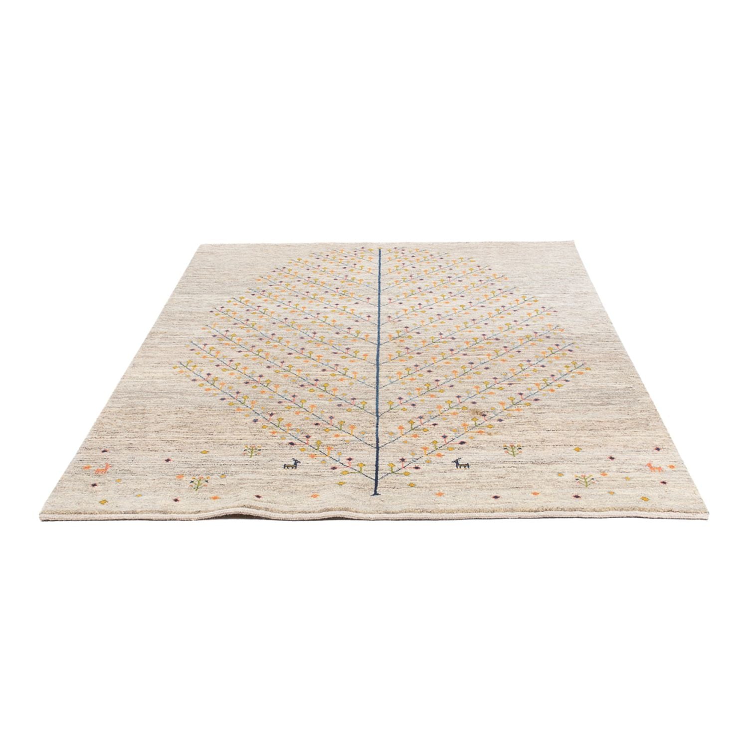 Alfombra Gabbeh - Persa - 200 x 151 cm - beige oscuro