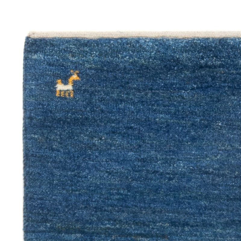 Alfombra Gabbeh - Persa - 140 x 72 cm - azul marino