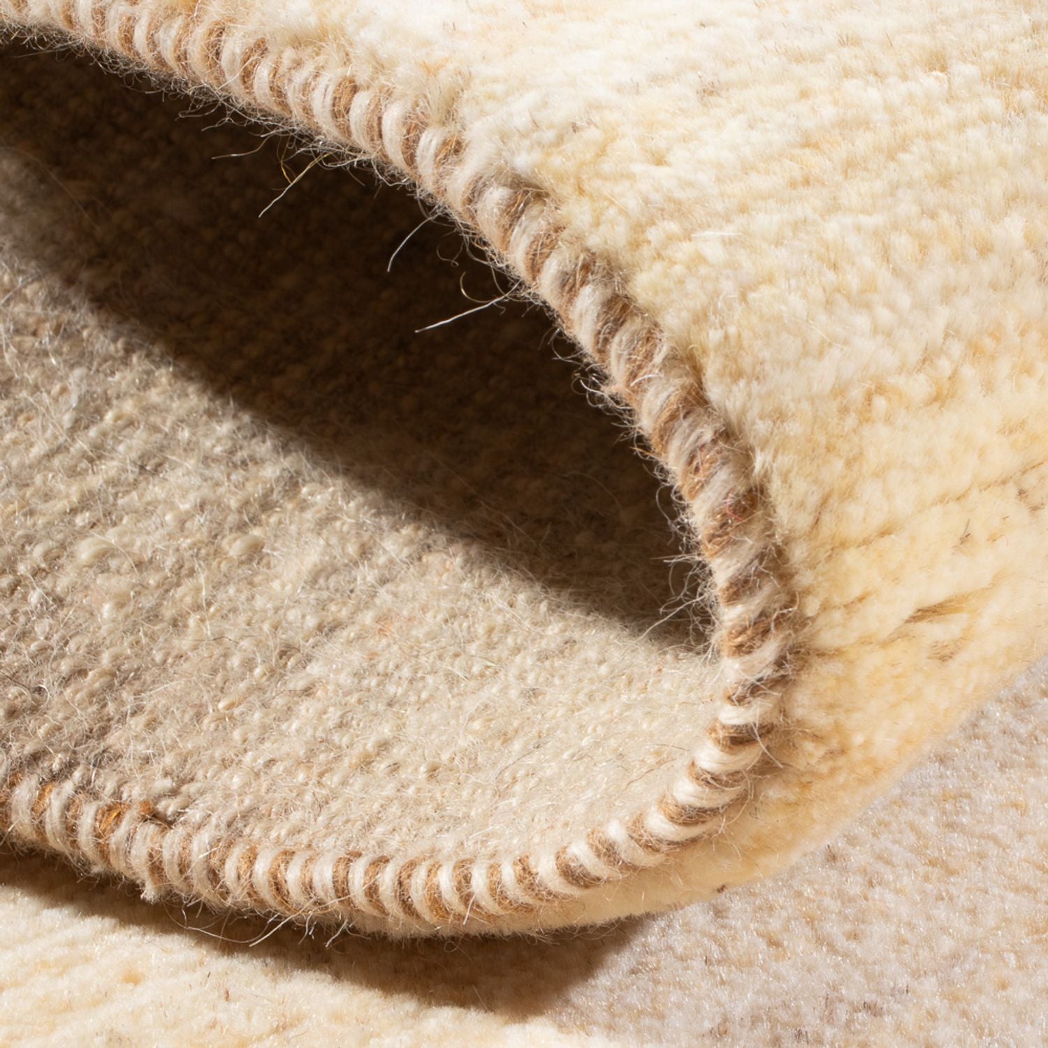 Alfombra Gabbeh - Persa - 139 x 71 cm - beige claro