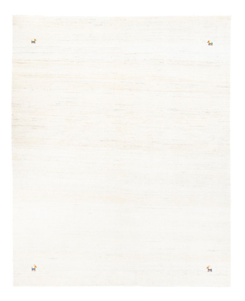 Alfombra Gabbeh - Persa - 193 x 153 cm - blanco