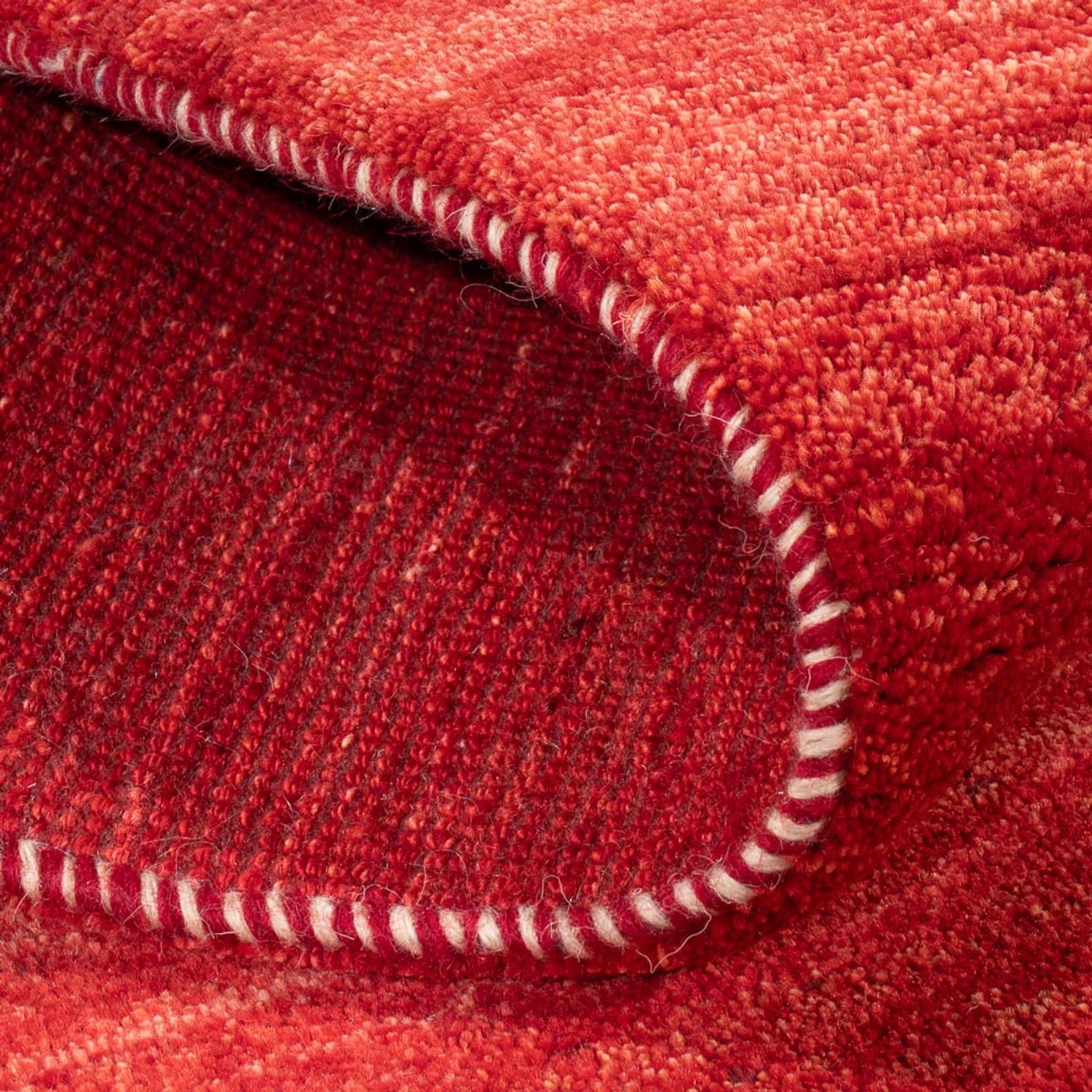 Alfombra de pasillo Alfombra Gabbeh - Persa - 196 x 80 cm - rojo