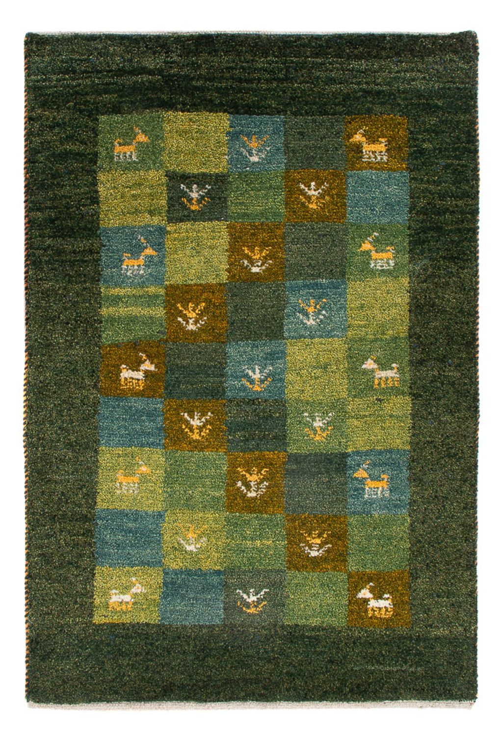 Alfombra Gabbeh - Persa - 87 x 61 cm - verde