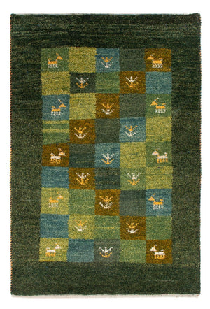 Alfombra Gabbeh - Persa - 87 x 61 cm - verde