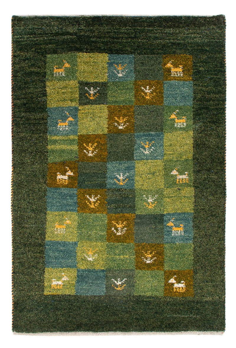 Alfombra Gabbeh - Persa - 87 x 61 cm - verde