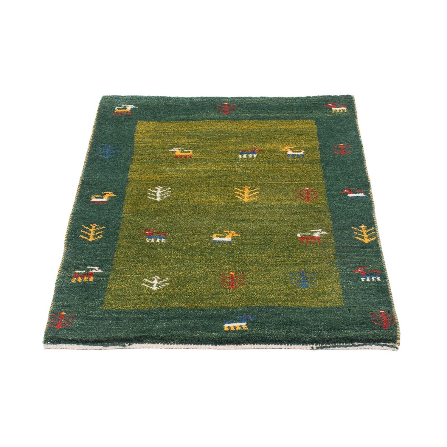 Alfombra Gabbeh - Persa - 86 x 58 cm - verde
