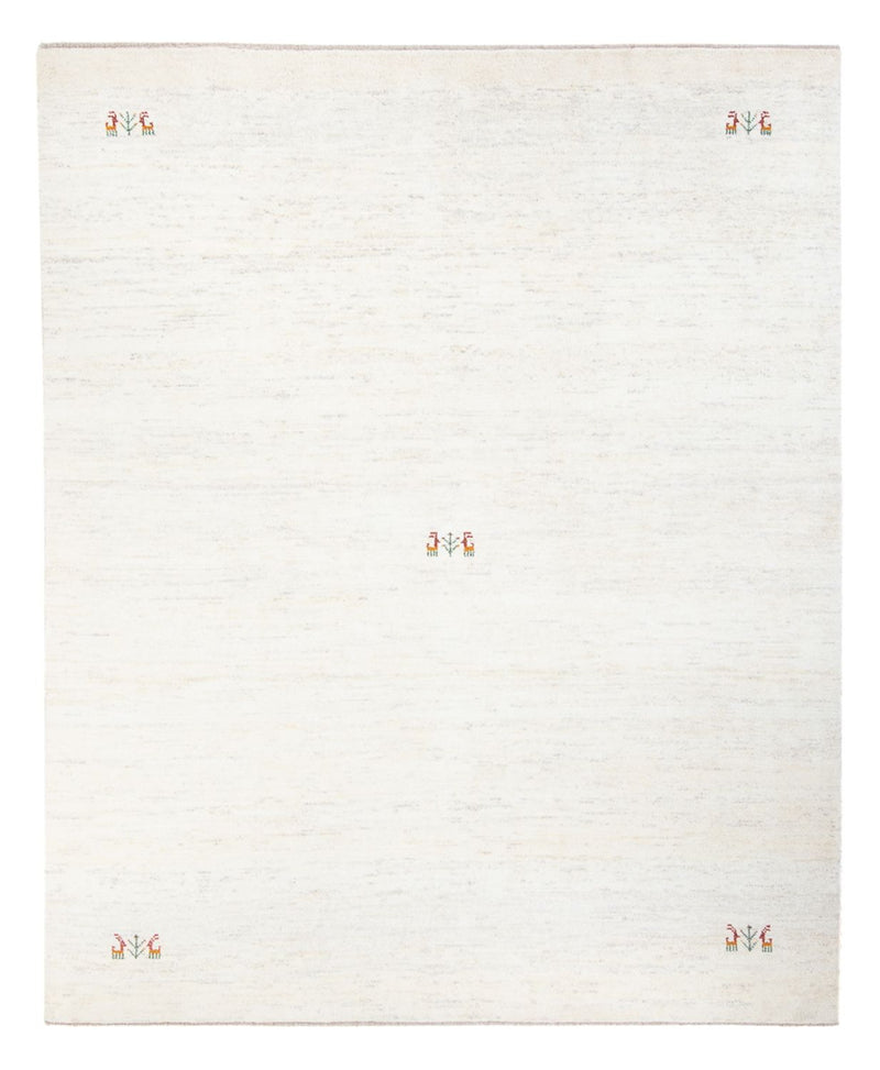 Alfombra Gabbeh - Persa - 243 x 198 cm - blanco