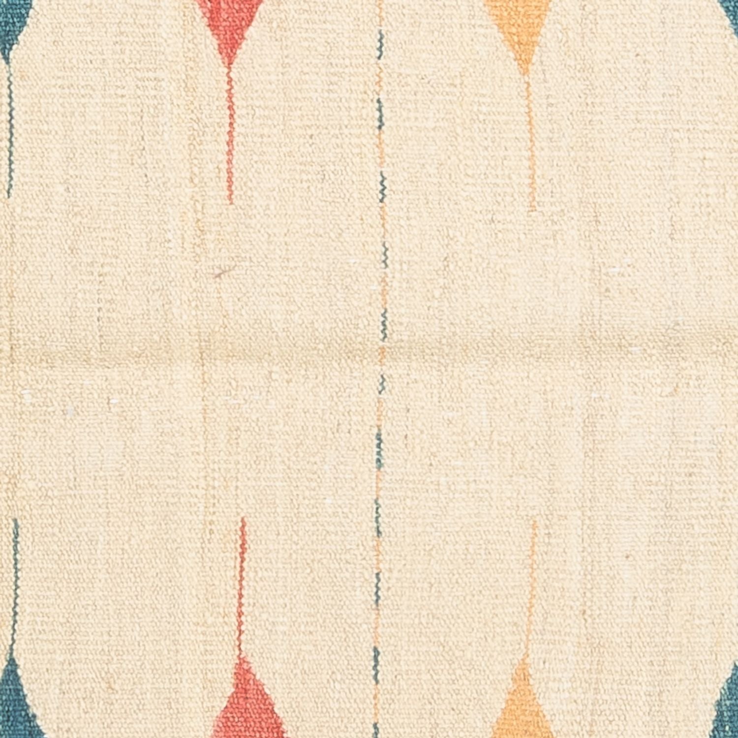 Alfombra Kelim - Oriental cuadrado  - 129 x 125 cm - verde menta