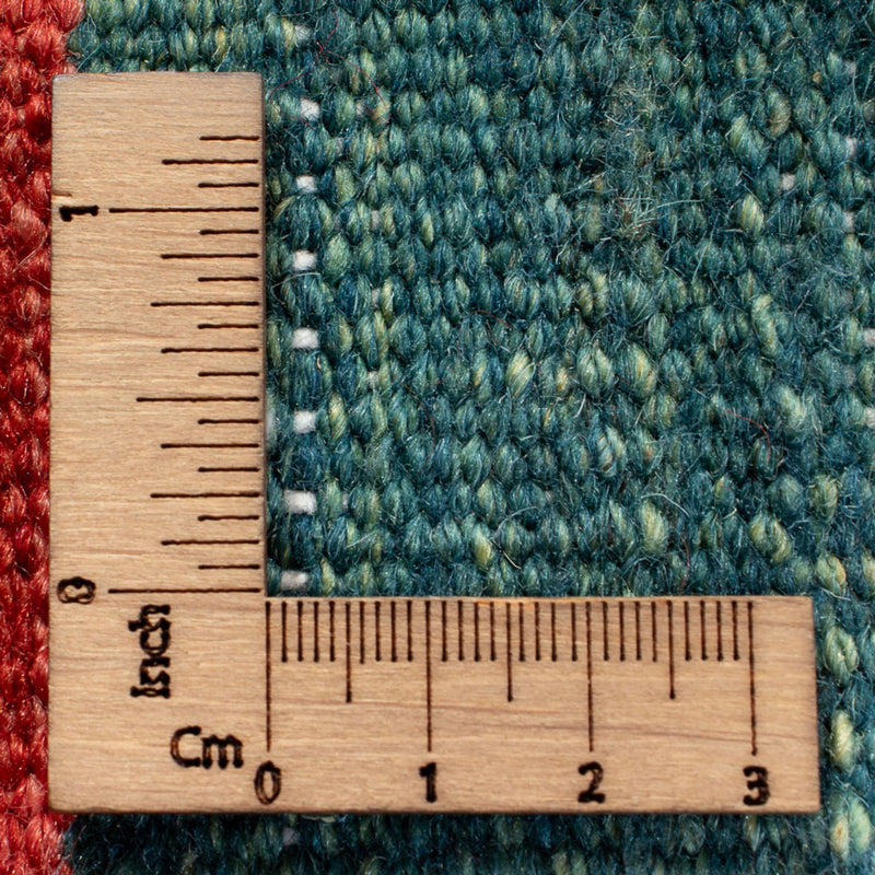 Alfombra Kelim - Oriental cuadrado  - 129 x 125 cm - verde menta