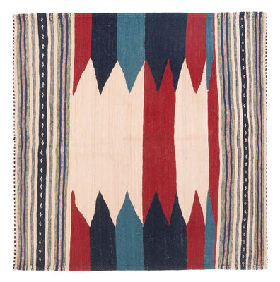 Alfombra Kelim - Oriental - 136 x 125 cm - verde menta