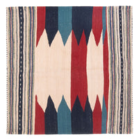 Alfombra Kelim - Oriental - 136 x 125 cm - verde menta